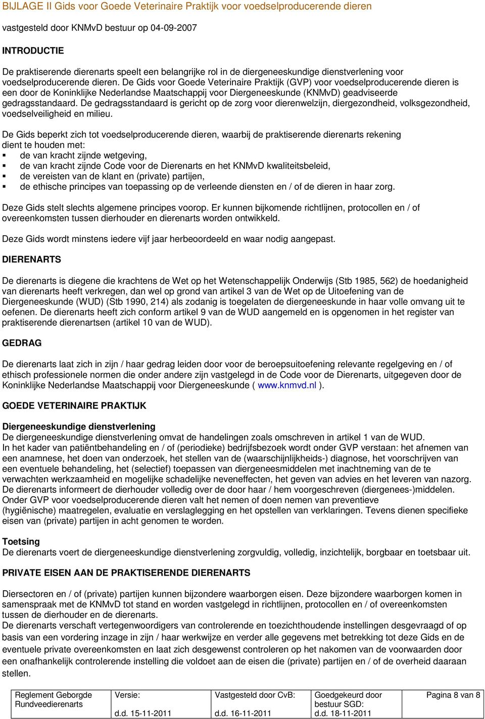 De Gids voor Goede Veterinaire Praktijk (GVP) voor voedselproducerende dieren is een door de Koninklijke Nederlandse Maatschappij voor Diergeneeskunde (KNMvD) geadviseerde gedragsstandaard.