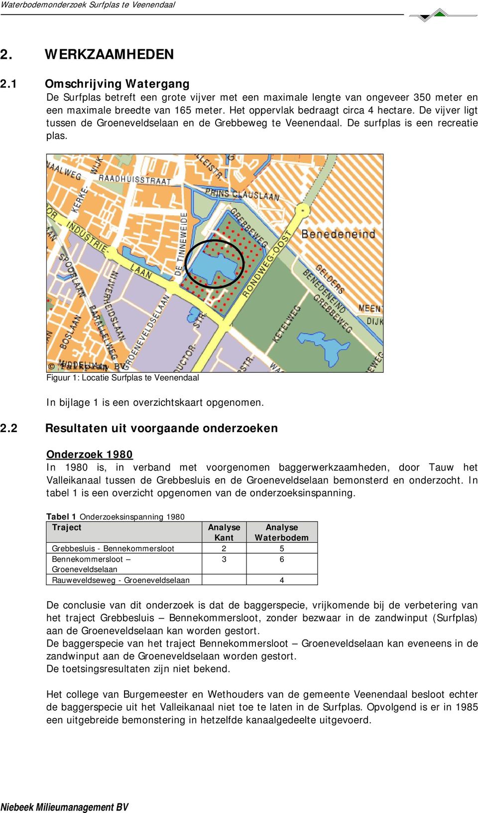 Figuur 1: Locatie Surfplas te Veenendaal In bijlage 1 is een overzichtskaart opgenomen. 2.