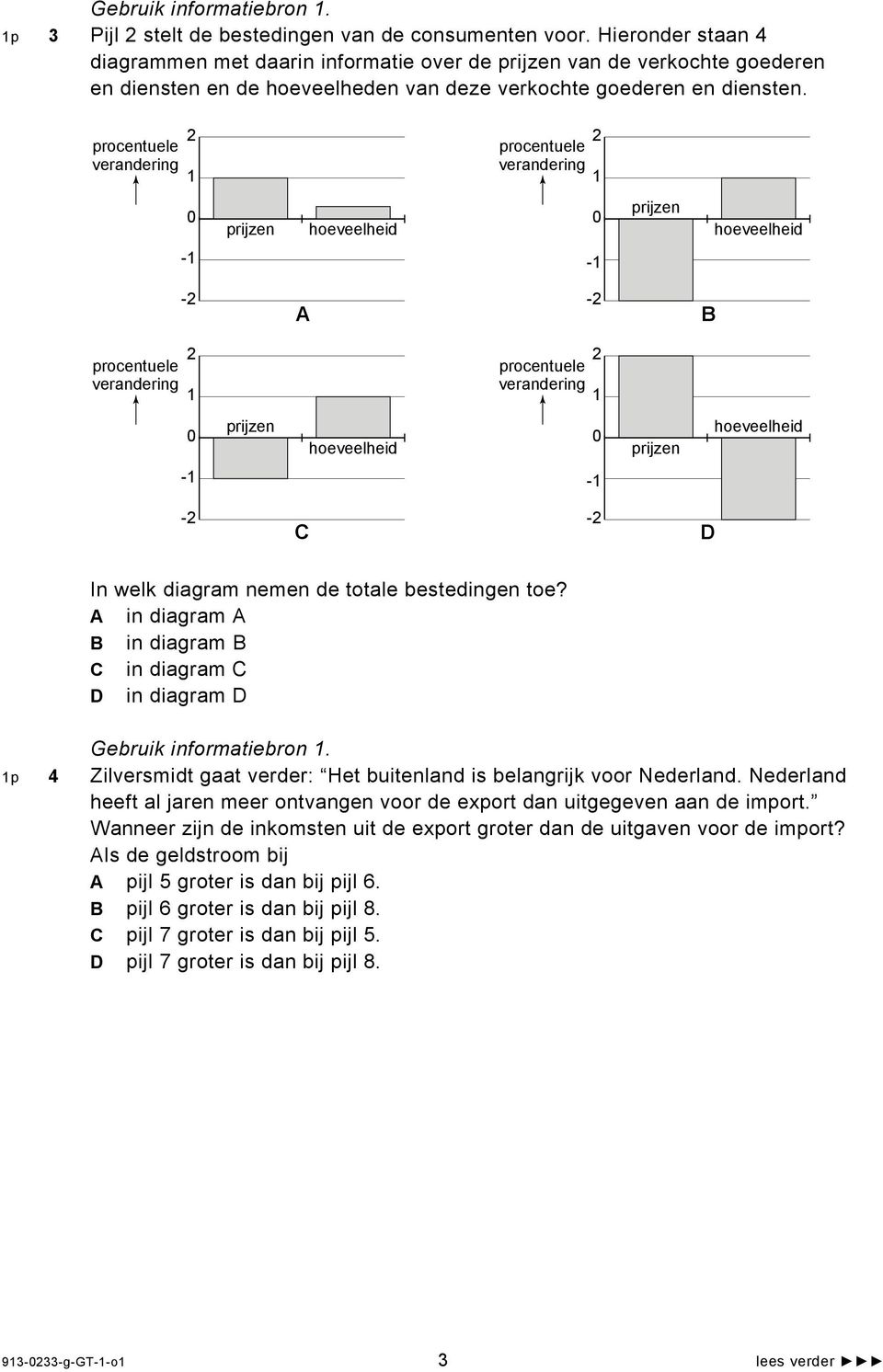 procentuele verandering 2 1 procentuele verandering 2 1 0 prijzen hoeveelheid 0 prijzen hoeveelheid -1-1 -2 A -2 B procentuele verandering 2 1 procentuele verandering 2 1 0 prijzen hoeveelheid 0