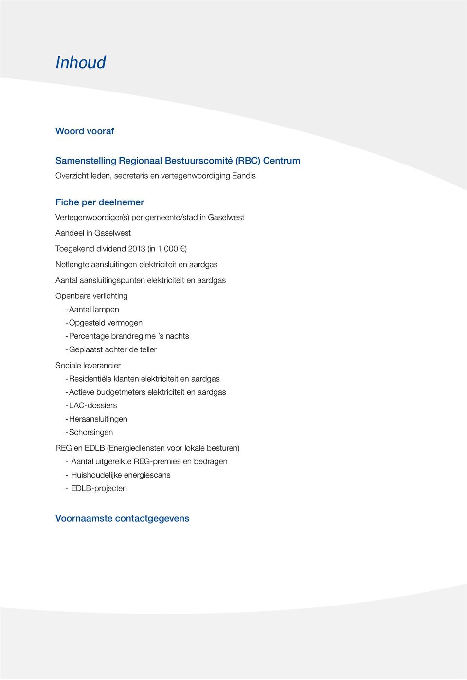 lampen -Opgesteld - vermogen -Percentage - brandregime s nachts --Geplaatst achter de teller Sociale leverancier -Residentiële - klanten elektriciteit en aardgas -Actieve - budgetmeters elektriciteit