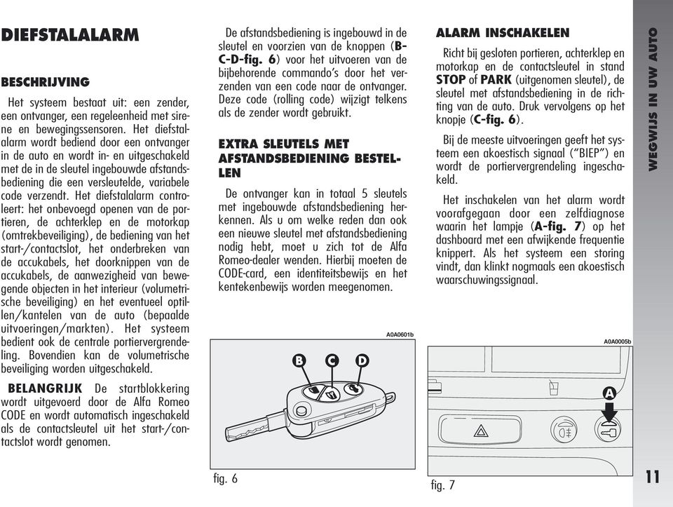 EXTRA SLEUTELS MET AFSTANDSBEDIENING BESTEL- LEN De ontvanger kan in totaal 5 sleutels met ingebouwde afstandsbediening herkennen.