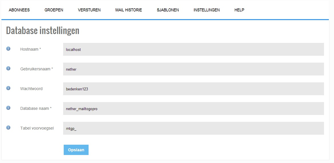 22 3 Mail to Go 2 Instellingen In dit hoofdstuk worden de verschillende instellingsmogelijkheden beschreven. 3.1 Algemene instellingen Via dit menu item geeft u een aantal algemene instellingen op.