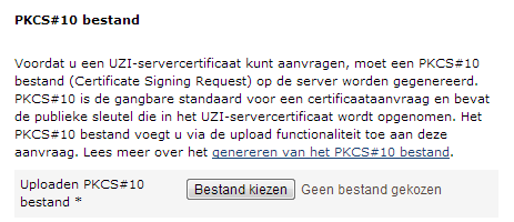 Invullen Aanvraag UZI-servercertificaat (identiteitsvaststelling) Geef hier aan hoe u zich wilt identificeren.