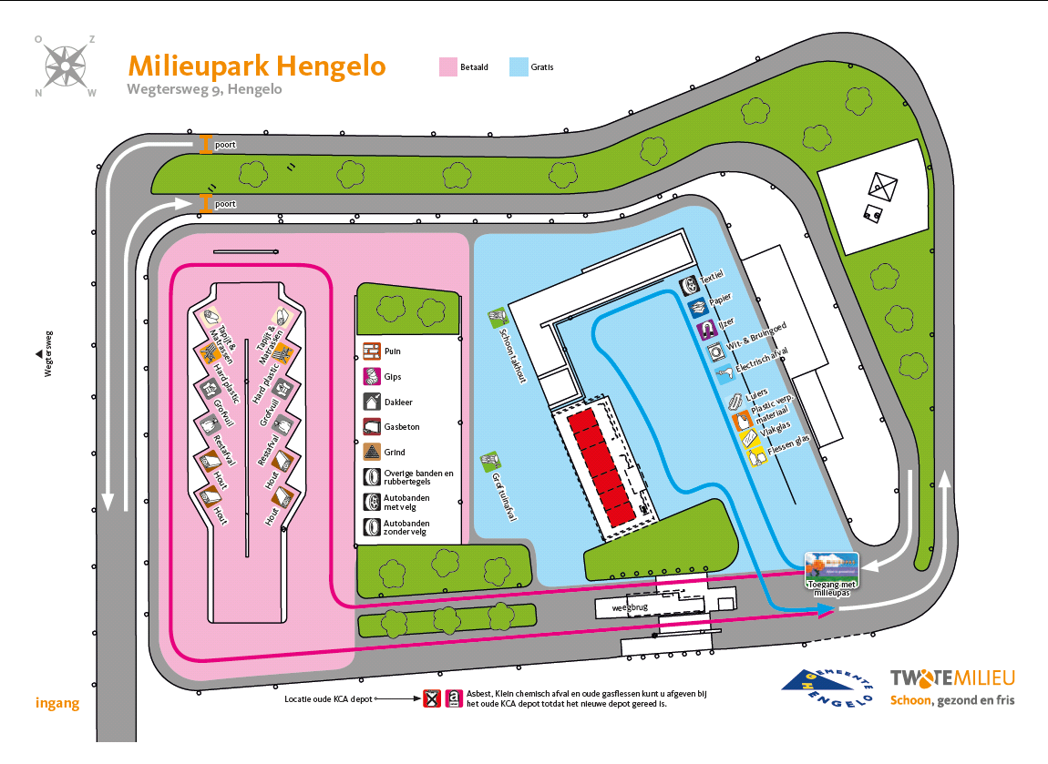 Titel : Rapportage Diftar 2012 6 Aanvullende maatregelen 6.1 Milieupark Het Milieupark aan de Wegtersweg in Hengelo is de plek waar burgers van Hengelo naartoe kunnen met hun grof afval.