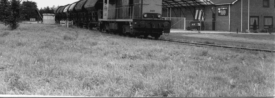 10. Leek, rond 1915. Station, chefswoning en grote Henschel met personentram richting Drachten. Ansicht : Uitg. V.