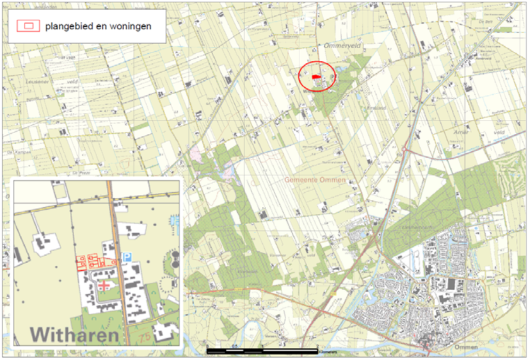 1 INLEIDING 1.1 Aanleiding In de gemeente Ommen bestaat het voornemen een kleine uitbreiding van een woonwijk te realiseren bij de kern Witharen (figuur 1).