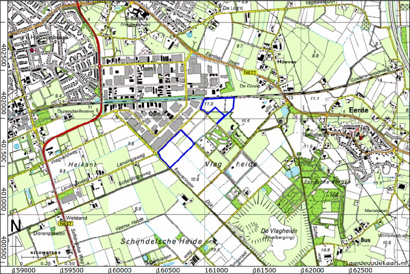 3 dministratieve gegevens Projectnummer 213921 Provincie Noord Brabant Gemeente Schijndel Plaats Schijndel Toponiem Duin-Vlagheide entrum locatie (RD) xxxxx Oppervlak plangebied 11,6 ha Kadastrale