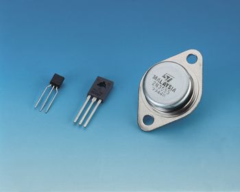 Transistoren De transistor is een actieve halfgeleider binnen de elektronica om elektronische signalen te versterken of te schakelen.