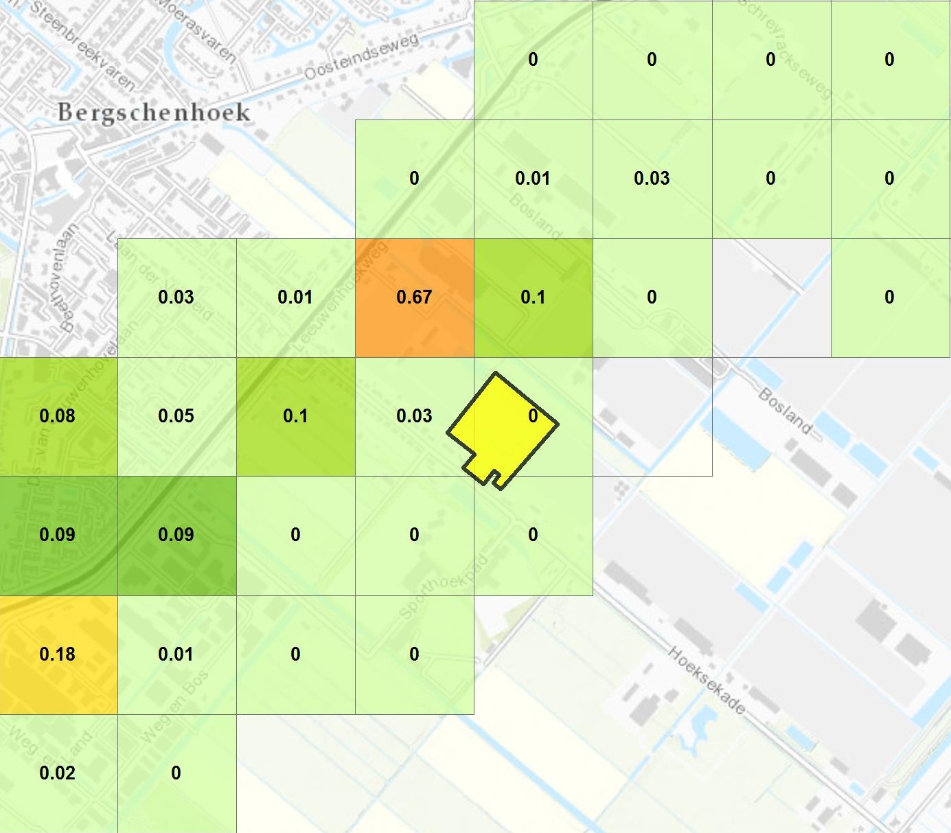 Externe veiligheid RtHA, bestemmingsplan Woningbouw Hoeksekade Noord, deellocatie A 8 Locatie woningbouw