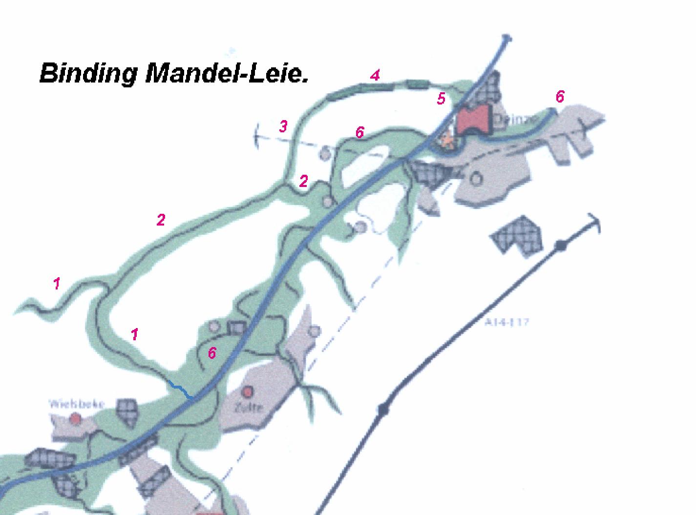 Kaartje uit In en om de Kalevallei door Guido Schaeck. Heemkundige Kring Het Land van Nevele vzw.. (Zie:http://www.landvannevele.com/artikelen/1976_1c.