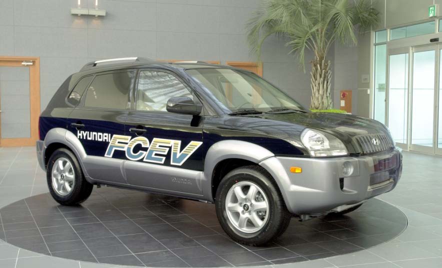 Bijna 20 jaar ervaring Hyundai blijft de kaart trekken van waterstof 2004: 2e generatie FCEV Tucson Van bij de start