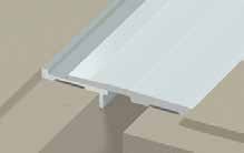EMOJOINT DIN voor vloeren Vloervoegafdekprofiel voor alle vloervoegen in interieurtoepassingen.