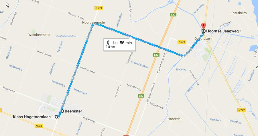 zaterdag 1 oktober 2016 ROUTE Route van en naar Purmerend en/of de Beemster