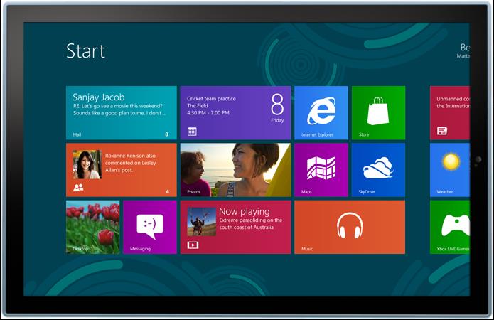 Het nieuwe Windows Gebouwd op een stevig fundament Het nieuwe startscherm Touchscherm, toetsenbord en muis