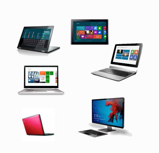 Onvoorstelbaar veel keuze in hardware Tablets & convertibles, notebooks, desktops & all-in-ones Touchscherm,