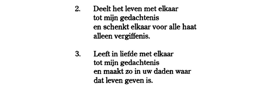 allen 4 Al zijn er hoge tronen en machten zonder tal, bij hen wil God niet wonen, zij raken in verval.