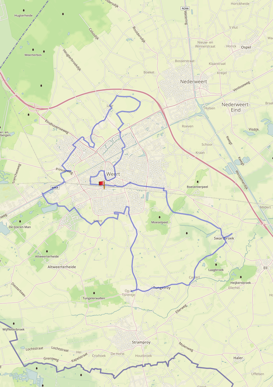 Sla rechtsaf vanuit Antje en volg rechtdoor de Parallelweg circa 600 m. 4.