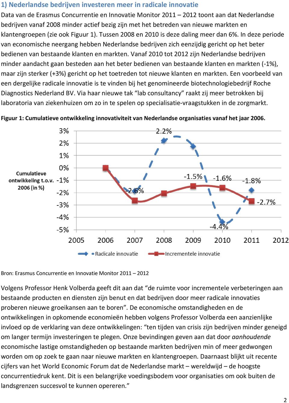 In deze periode van economische neergang hebben Nederlandse bedrijven zich eenzijdig gericht op het beter bedienen van bestaande klanten en markten.