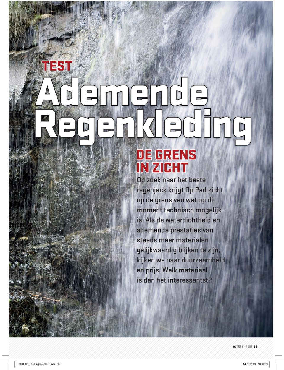 TEST Ademende Regenkleding DE GRENS IN ZICHT - PDF Gratis