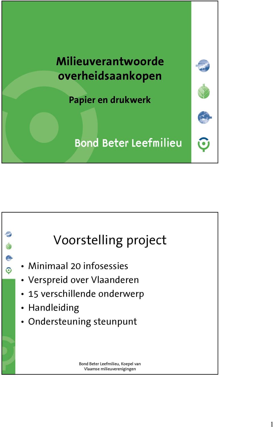 infosessies Verspreid over Vlaanderen 15