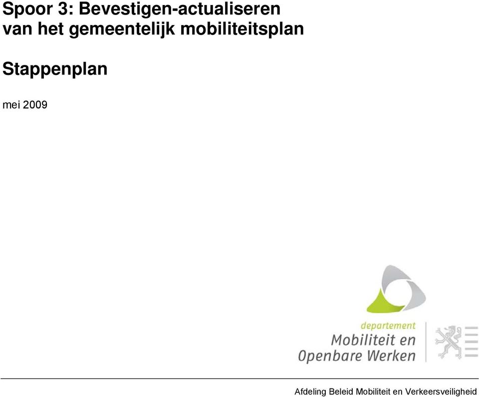 mobiliteitsplan Stappenplan mei