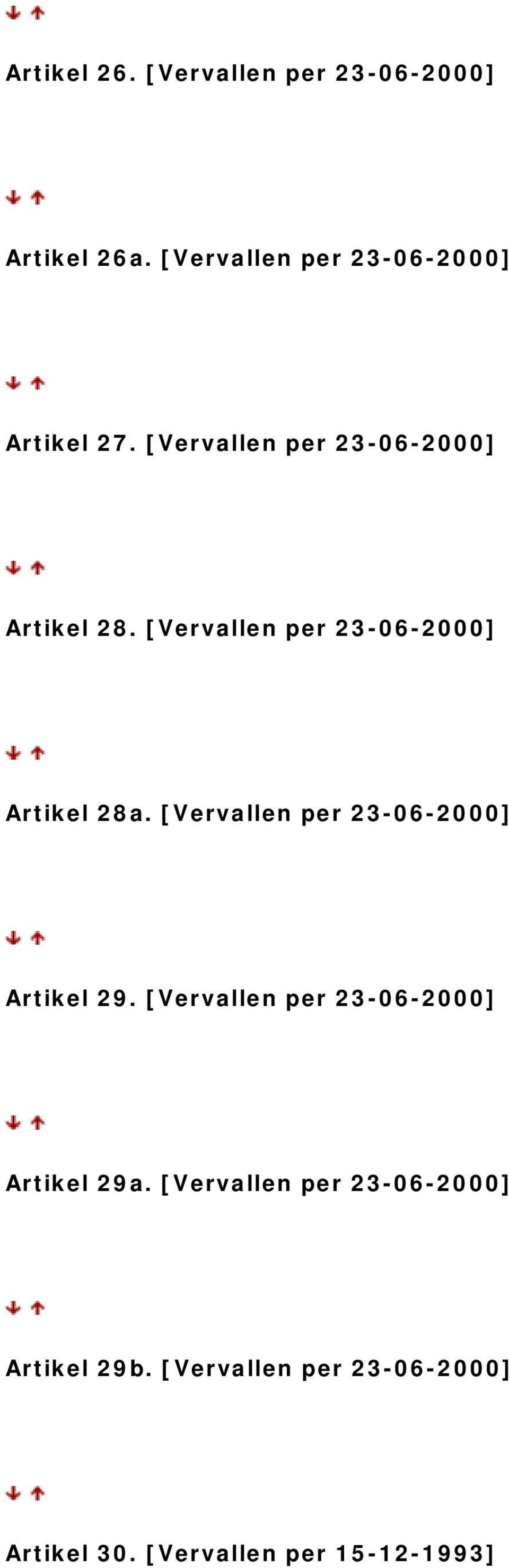 [Vervallen per 23-06-2000] Artikel 28a. [Vervallen per 23-06-2000] Artikel 29.