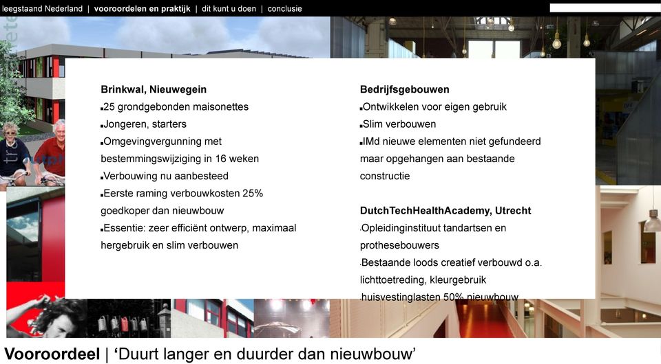 gebruik Slim verbouwen IMd nieuwe elementen niet gefundeerd maar opgehangen aan bestaande constructie DutchTechHealthAcademy, Utrecht Opleidinginstituut