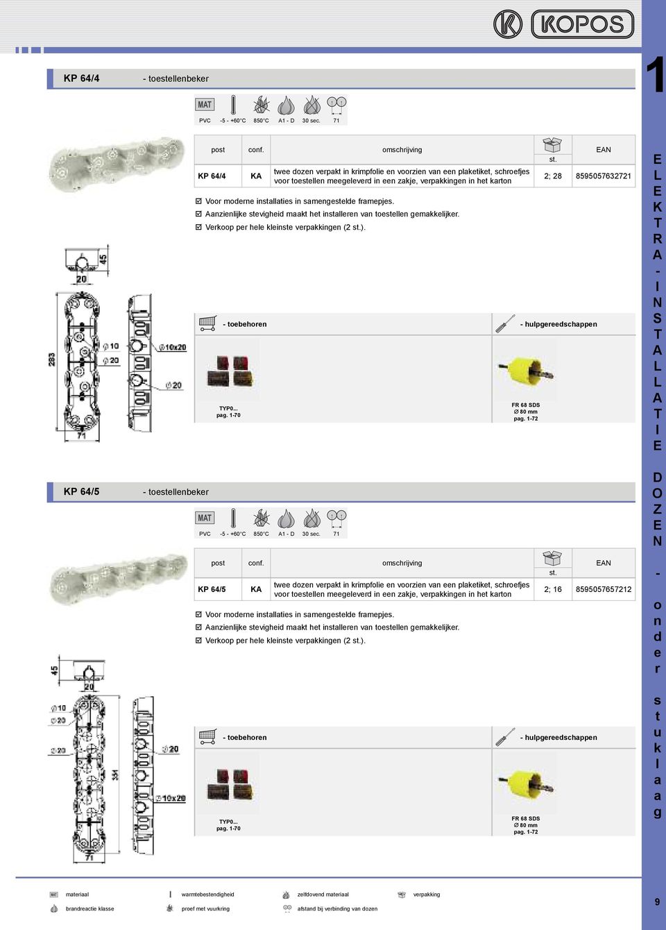 þ Vrkp pr hl klist vrpakkig (2 ). 2; 28 8595057632721 pst cf. schrijvig P 64/5 tbhr hulpgrdschapp YP0... pag. 170 PVC 5 +60 C 850 C 1 D 30 sc.