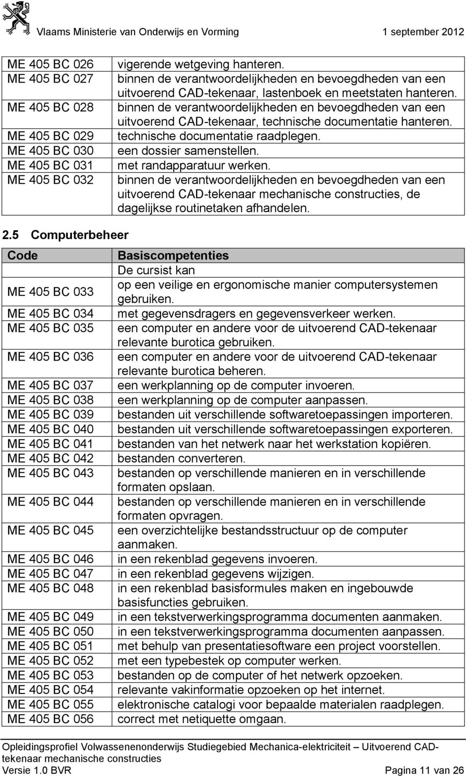 met randapparatuur werken. binnen de verantwoordelijkheden en bevoegdheden van een uitvoerend CAD-tekenaar, de dagelijkse routinetaken afhandelen. 2.