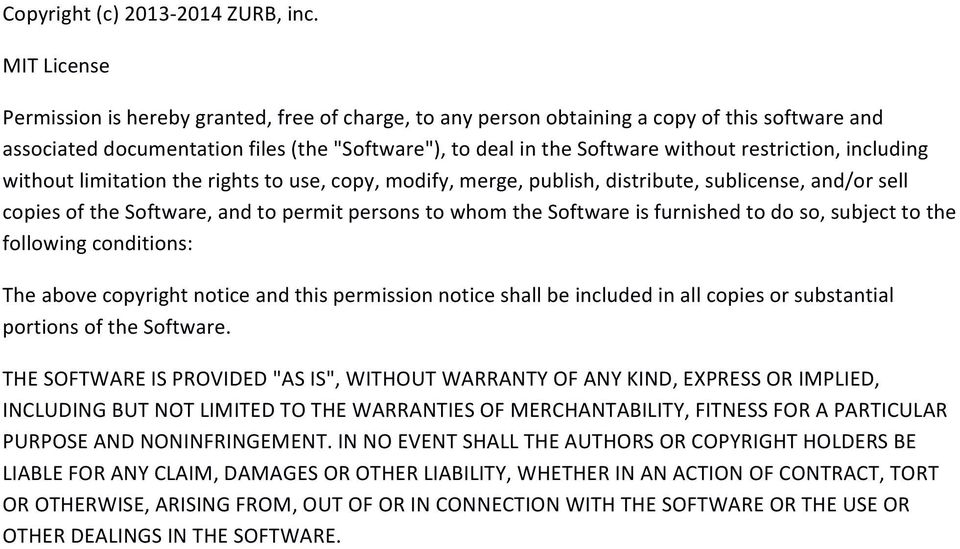 restriction, including without limitation the rights to use, copy, modify, merge, publish, distribute, sublicense, and/or sell copies of the Software, and to permit persons to whom the Software is
