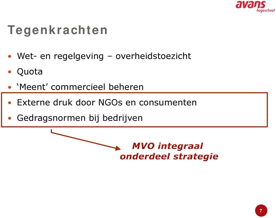 commercieel beheren Externe druk door