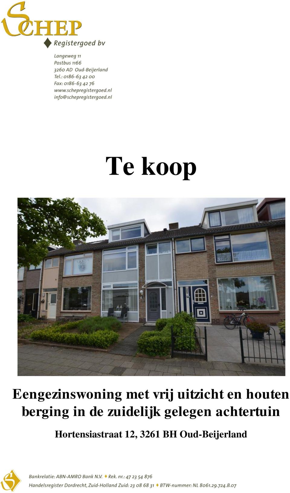 zuidelijk gelegen achtertuin