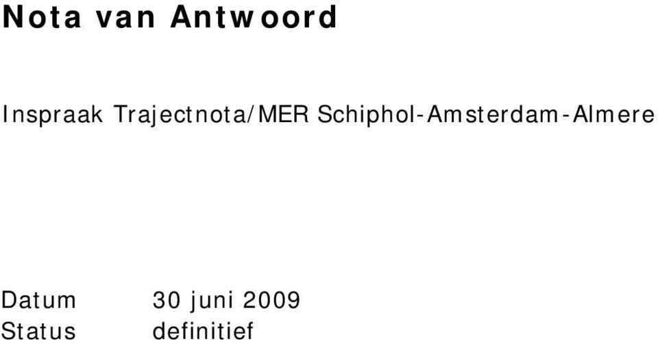 Schiphol-Amsterdam-Almere