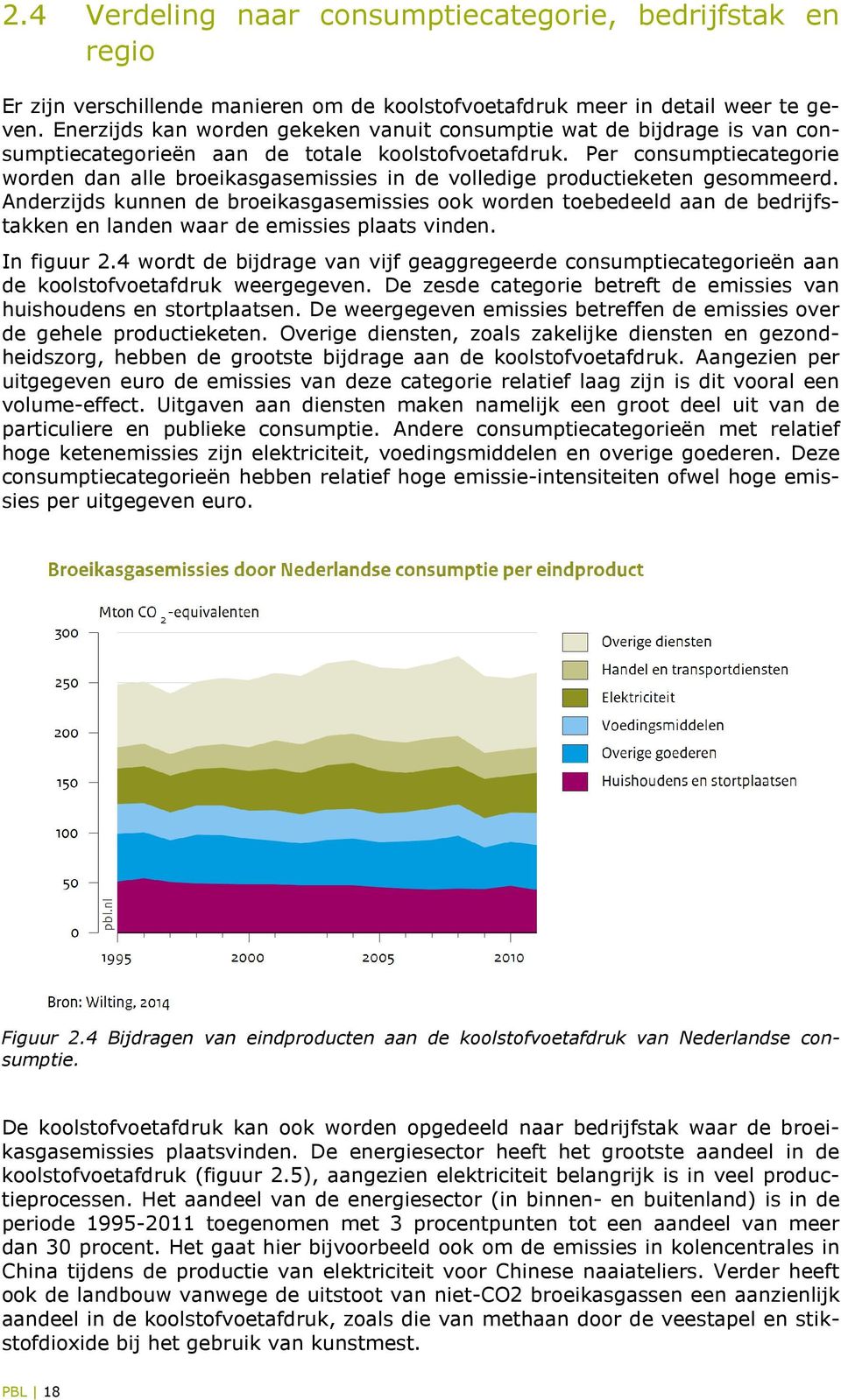 Per consumptiecategorie worden dan alle broeikasgasemissies in de volledige productieketen gesommeerd.