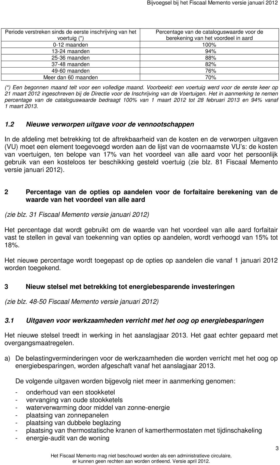 Voorbeeld: een voertuig werd voor de eerste keer op 21 maart 2012 ingeschreven bij de Directie voor de Inschrijving van de Voertuigen.