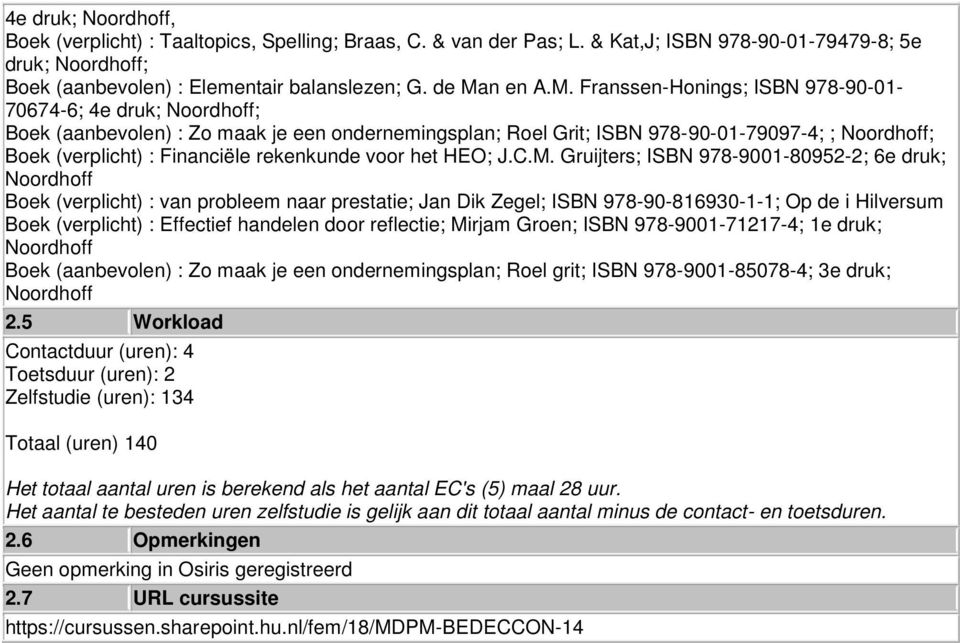 Financiële rekenkunde voor het HEO; J.C.M.