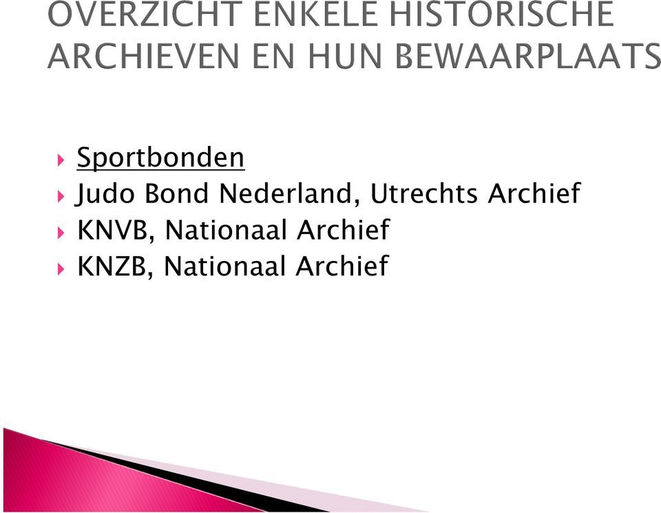 Archief KNVB, Nationaal