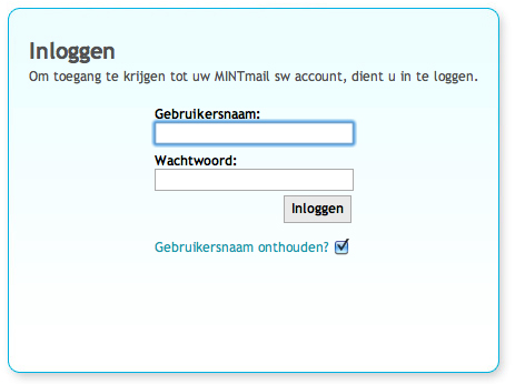 A. Inloggen Surf naar uw online account via www.mintmailings.nl/login.