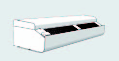 Bestaat uit vloerranden, montagedelen en beugel voor de bovenkant van de eenheid. De randen worden ook gebruikt als verbindingsbeugel, waarmee twee eenheden bovenop elkaar kunnen worden gemonteerd.
