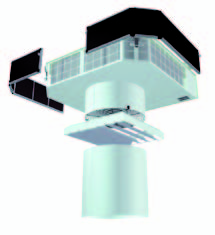 Luchtverhitters - waterverwarming Luchtverhitter SWT De SWT-luchtverhitter wordt gebruikt voor het verwarmen van ingangen, magazijnen, industriële panden, werkplaatsen, sporthallen, garages en