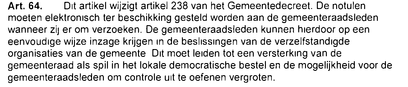 Artikel 238 GD/ notulen en vergaderingen AGB s Art. 72.