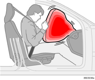 01 Veiligheid 01 Airbags (SRS) Airbag (SRS) aan de bestuurderszijde Airbag (SRS) aan de passagierszijde WAARSCHUWING Om de kans op letsel bij het opblazen van de airbags te beperken, moeten de