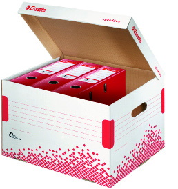 Containerdoos - Speedbox BOXY Containerdoos Geschikt voor 6 boxy 80 of 5 boxy 100 archiefdozen. ESS-128900 4.15 Per 10 3.95 / st Per 30 3.