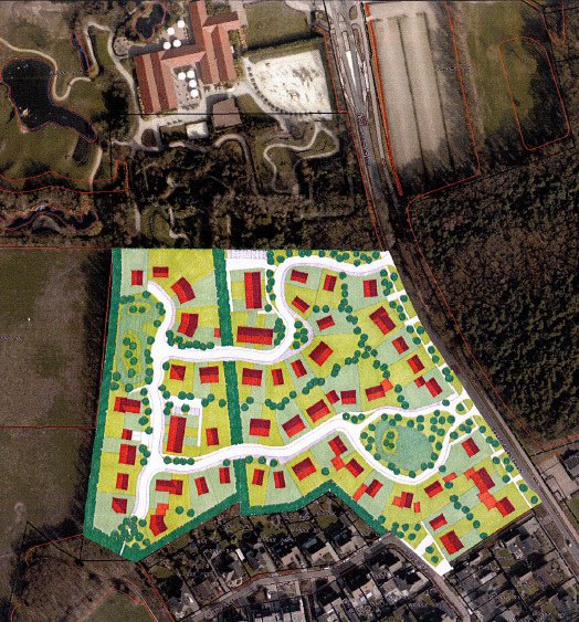 2 SITUATIE Aan de noordzijde van de kom van Overloon is aan de Stevenbeekseweg nu nog de botanische tuin van het Zoo-Parc gelegen. De gemeente Boxmeer heeft deze grond van het Zoo-Parc aangekocht.