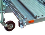 Draaikleppen bedienen 6.6 Koets laden / lossen Functieverklaring Het koetschassis is alleen ontworpen voor het transport van koetsen. Transport van ander laadgoed is niet toegestaan.