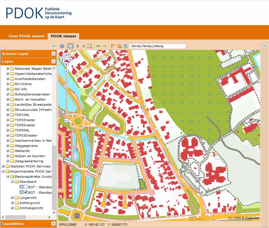 Demo PDOK Viewer http://pdokviewer.pdok.nl Data beschikbaar van Swifterband gem.