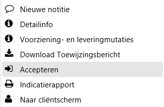 Ook filteren op leeftijd is mogelijk, dit kan handig zijn om een overzicht samen te stellen van bijvoorbeeld alle cliënten die een actuele individuele voorziening, dat is dus een geldig recht hebben