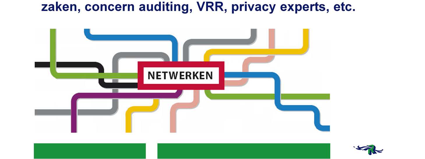 Lijn management is niet vanzelfsprekend betrokken: organiseer vertegenwoordiging vanuit afdelingen/clusters Maak afspraken over verdeling van rollen, verantwoordelijkheden en taken: in Rotterdam ging