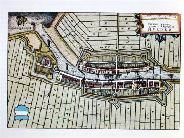 Bezoekers op het Muizenfort tijdens de O.M.D. 2004. De vesting Muiden door de eeuwen heen Kaart van Muiden anno 1540 Met behulp van de unieke verzamelingen van dhr.