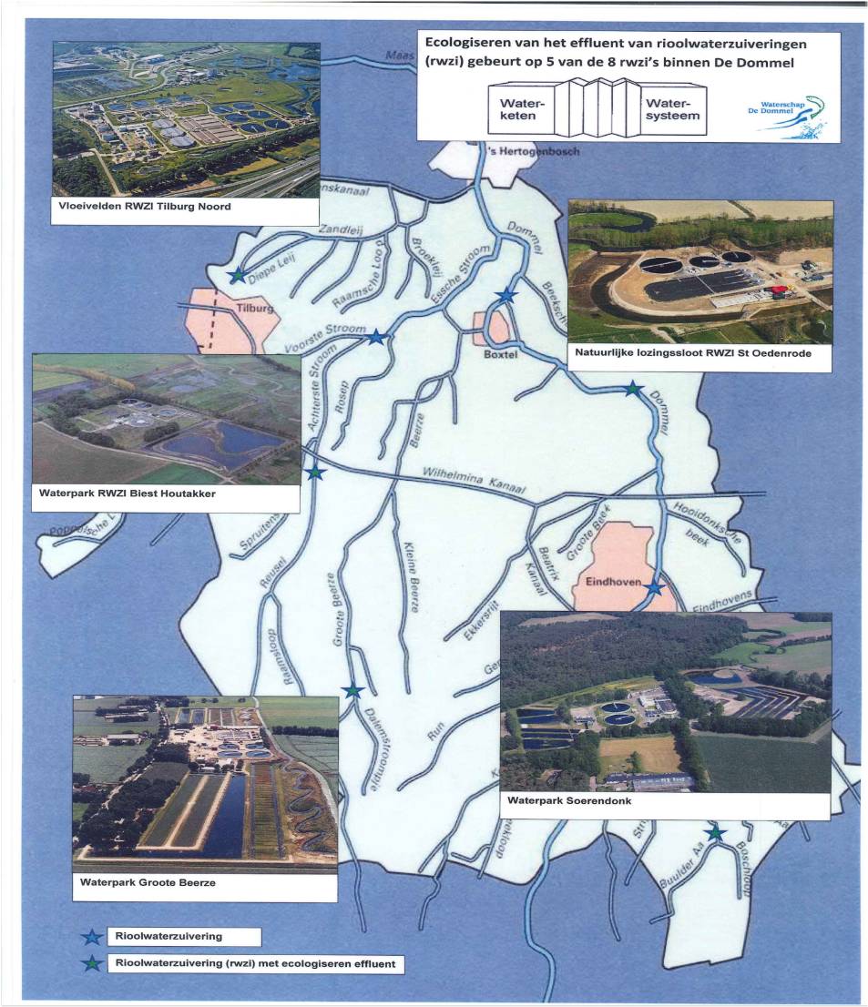 Ecologiseren Effluent bij Ws Dommel: - verschillende